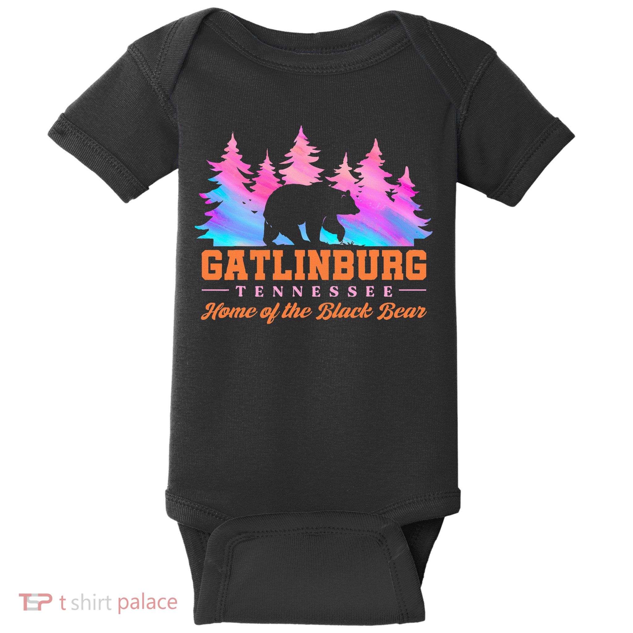 Gatlinburg Tennessee Home Of The Black Bear Baby Bodysuit