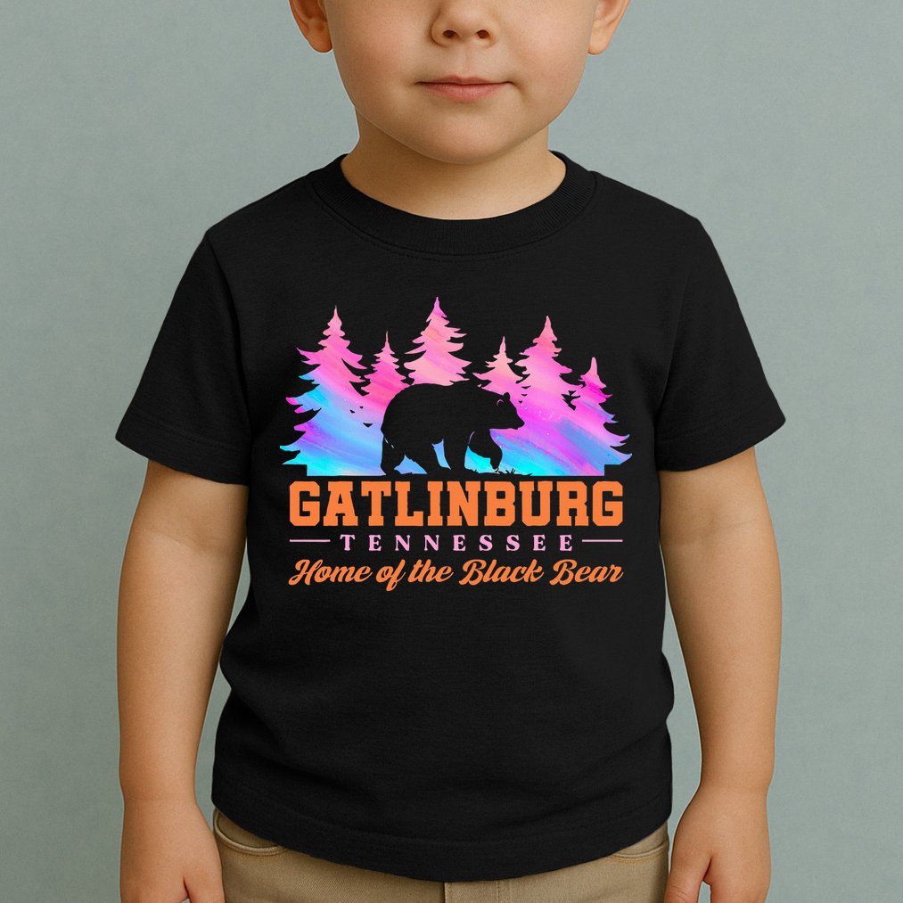 Gatlinburg Tennessee Home Of The Black Bear Toddler T-Shirt