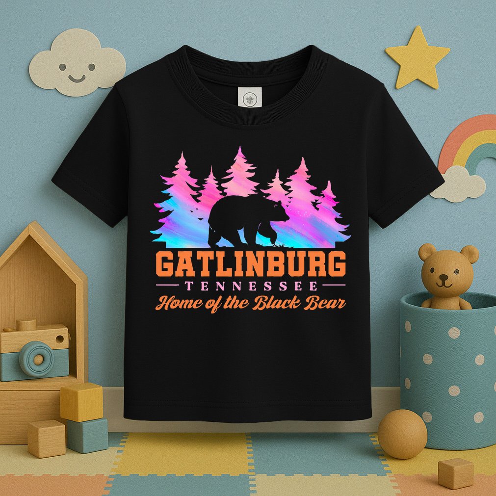 Gatlinburg Tennessee Home Of The Black Bear Toddler T-Shirt