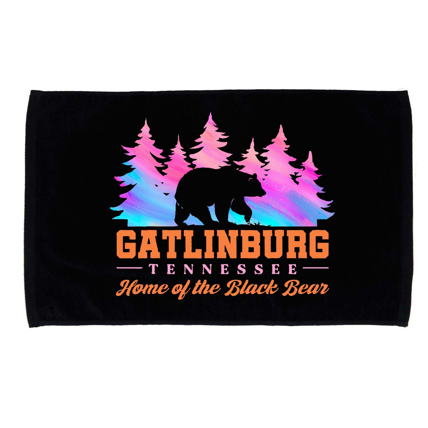 Gatlinburg Tennessee Home Of The Black Bear Microfiber Hand Towel