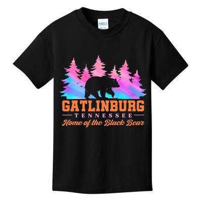 Gatlinburg Tennessee Home Of The Black Bear Kids T-Shirt
