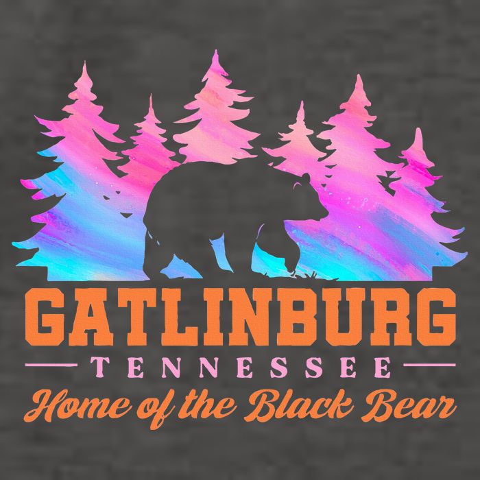 Gatlinburg Tennessee Home Of The Black Bear Vector Backpack