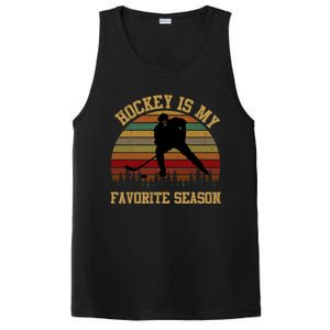 Graphic Tee Hockey Is My Favorite Season Great Gift PosiCharge Competitor Tank