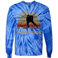 Graphic Tee Hockey Is My Favorite Season Great Gift Tie-Dye Long Sleeve Shirt