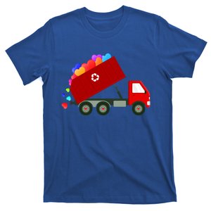 Garbage Truck Hearts Valentines Day Cool Gift T-Shirt