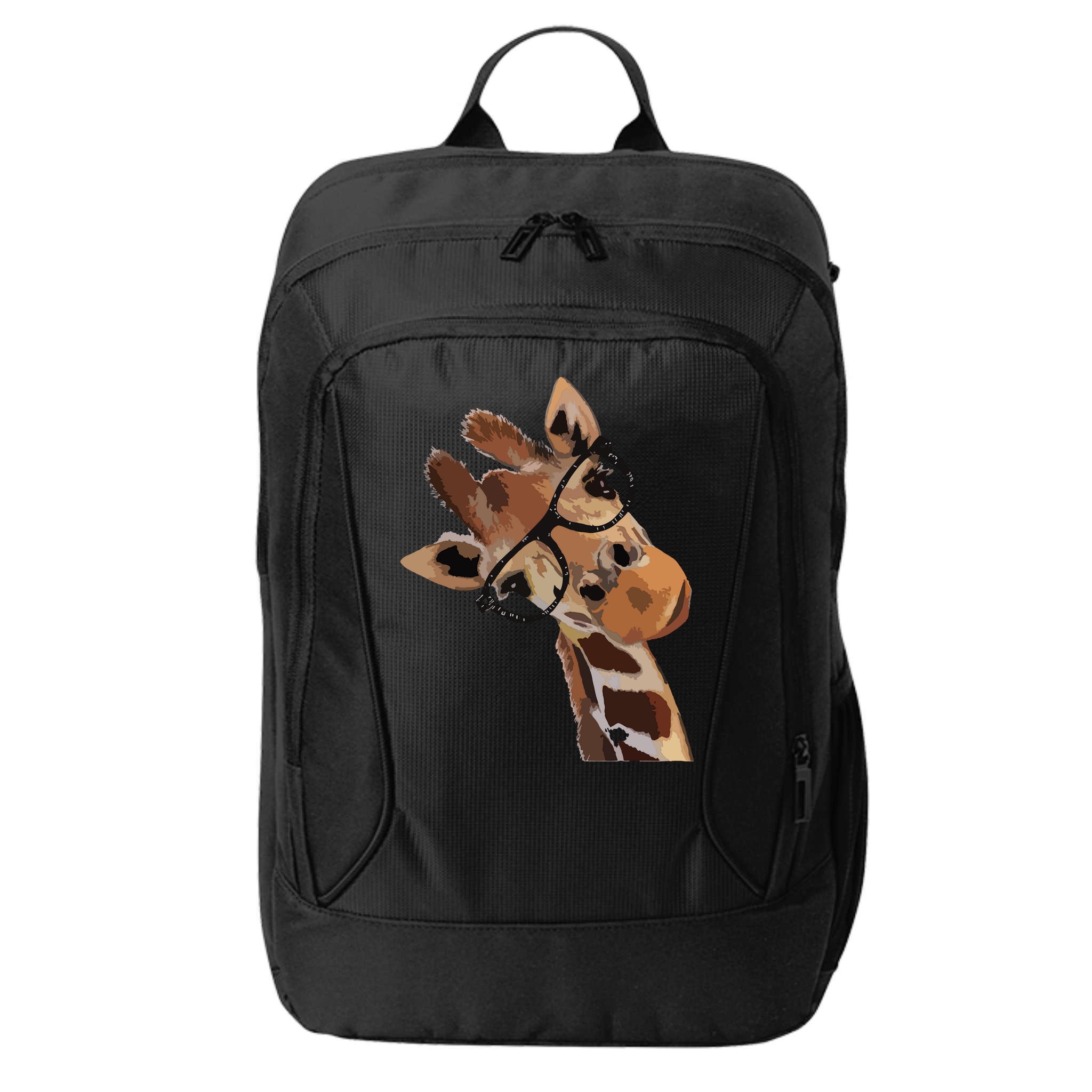 Good Time Hipster Giraffe Cute Giraffe Sunglasses City Backpack