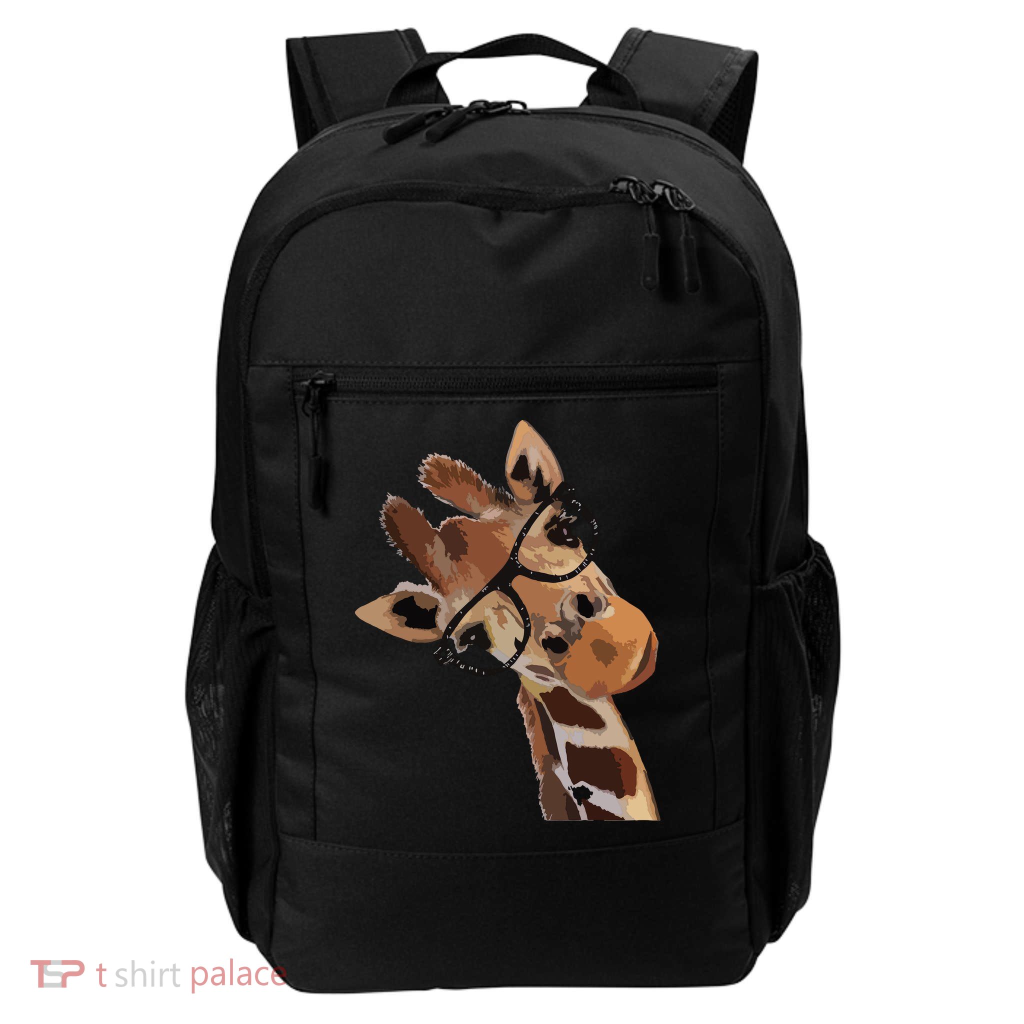 Good Time Hipster Giraffe Cute Giraffe Sunglasses Daily Commute Backpack