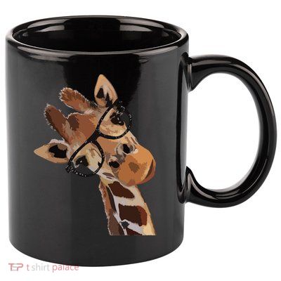 Good Time Hipster Giraffe Cute Giraffe Sunglasses 11oz C Handle Ceramic Mug