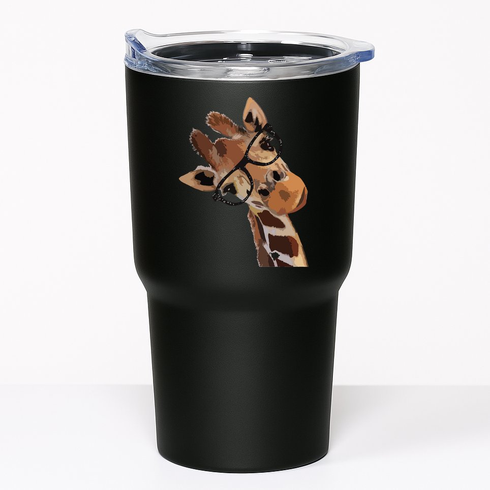 Good Time Hipster Giraffe Cute Giraffe Sunglasses Tumbler