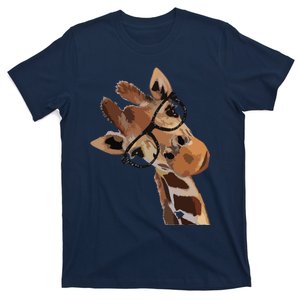 Good Time Hipster Giraffe Cute Giraffe Sunglasses T-Shirt