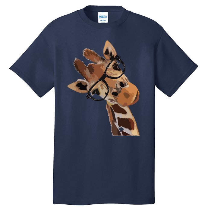 Good Time Hipster Giraffe Cute Giraffe Sunglasses Tall T-Shirt