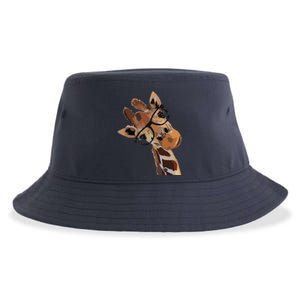 Good Time Hipster Giraffe Cute Giraffe Sunglasses Sustainable Bucket Hat