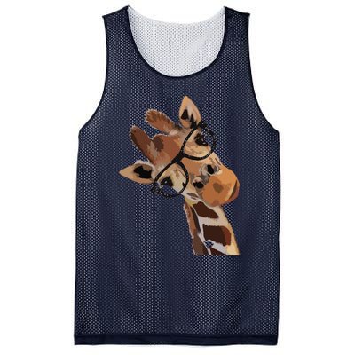 Good Time Hipster Giraffe Cute Giraffe Sunglasses Mesh Reversible Basketball Jersey Tank