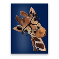 Good Time Hipster Giraffe Cute Giraffe Sunglasses Poster