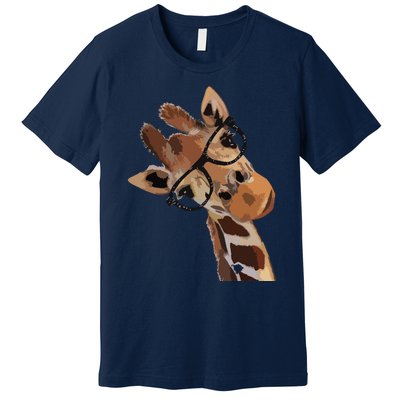 Good Time Hipster Giraffe Cute Giraffe Sunglasses Premium T-Shirt