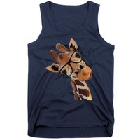 Good Time Hipster Giraffe Cute Giraffe Sunglasses Tank Top