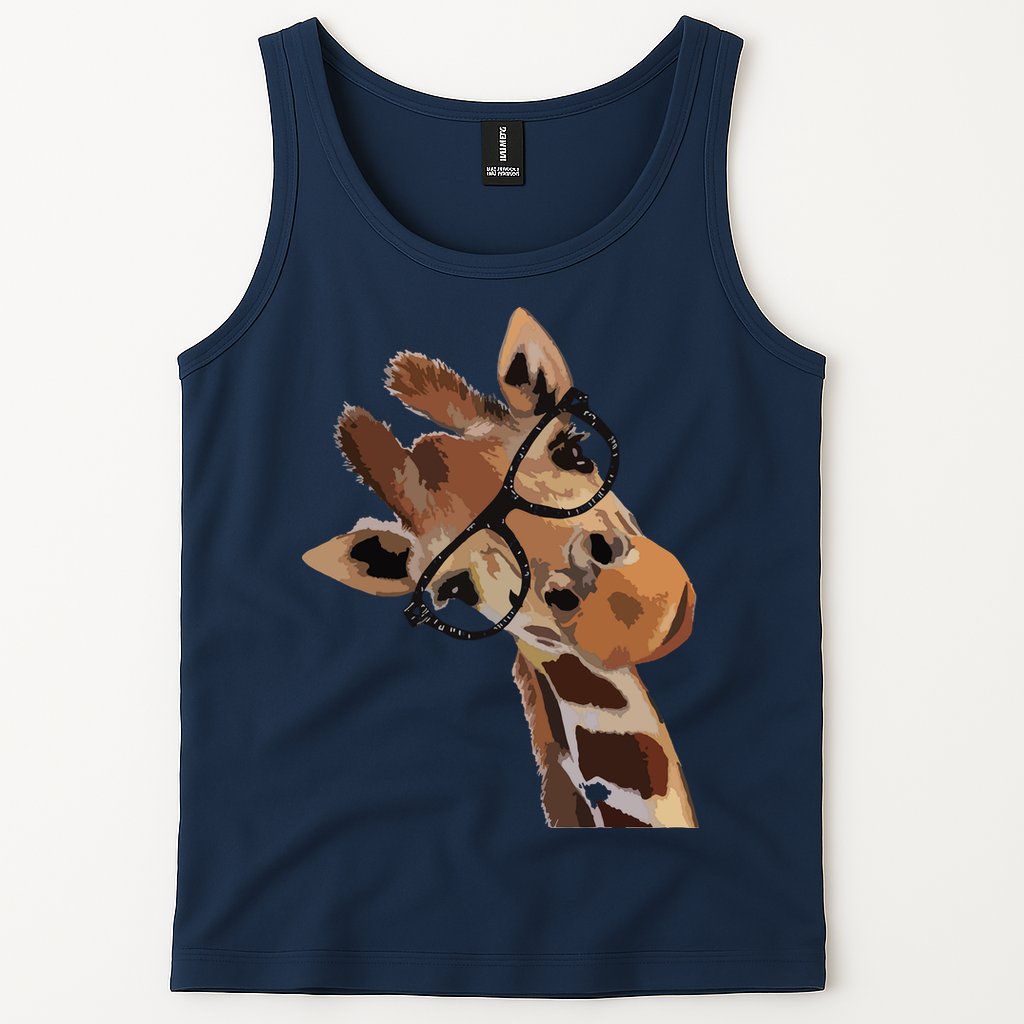 Good Time Hipster Giraffe Cute Giraffe Sunglasses Tank Top