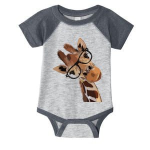 Good Time Hipster Giraffe Cute Giraffe Sunglasses Infant Baby Jersey Bodysuit