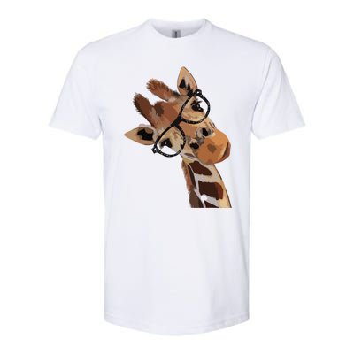 Good Time Hipster Giraffe Cute Giraffe Sunglasses Softstyle CVC T-Shirt