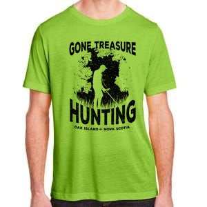 Gone Treasure Hunting Oak Island Funny Retro Metal Detector Gift Adult ChromaSoft Performance T-Shirt