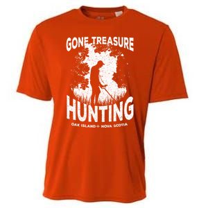 Gone Treasure Hunting Oak Island Funny Retro Metal Detector Gift Cooling Performance Crew T-Shirt