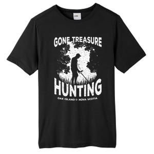 Gone Treasure Hunting Oak Island Funny Retro Metal Detector Gift Tall Fusion ChromaSoft Performance T-Shirt