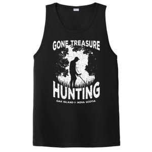 Gone Treasure Hunting Oak Island Funny Retro Metal Detector Gift PosiCharge Competitor Tank