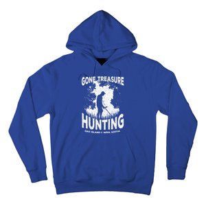 Gone Treasure Hunting Oak Island Funny Retro Metal Detector Gift Hoodie