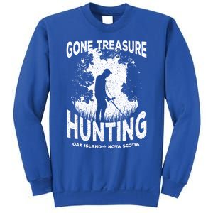 Gone Treasure Hunting Oak Island Funny Retro Metal Detector Gift Sweatshirt