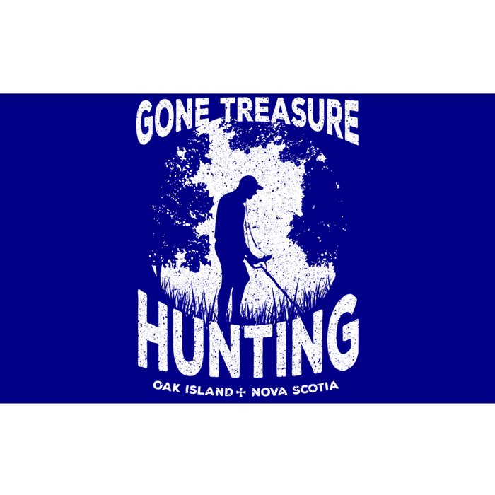 Gone Treasure Hunting Oak Island Funny Retro Metal Detector Gift Bumper Sticker