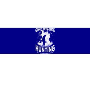 Gone Treasure Hunting Oak Island Funny Retro Metal Detector Gift Bumper Sticker