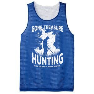 Gone Treasure Hunting Oak Island Funny Retro Metal Detector Gift Mesh Reversible Basketball Jersey Tank