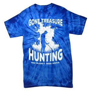 Gone Treasure Hunting Oak Island Funny Retro Metal Detector Gift Tie-Dye T-Shirt