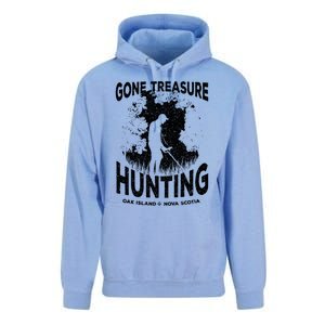 Gone Treasure Hunting Oak Island Funny Retro Metal Detector Gift Unisex Surf Hoodie