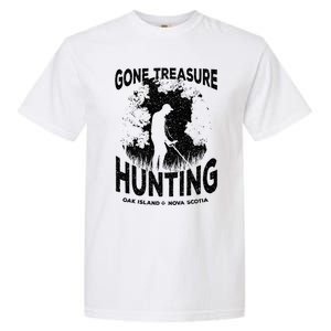 Gone Treasure Hunting Oak Island Funny Retro Metal Detector Gift Garment-Dyed Heavyweight T-Shirt