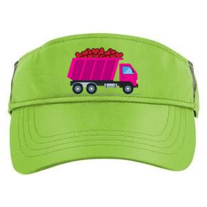 Garbage Truck Hearts Valentines Day Trucker Trucks Funny Gift Adult Drive Performance Visor