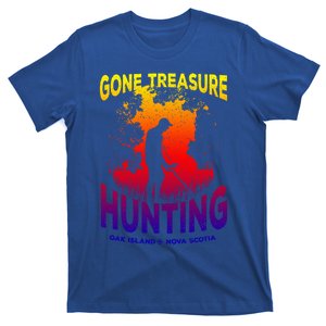 Gone Treasure Hunting Oak Island Funny Retro Metal Detector Cool Gift T-Shirt