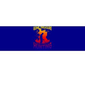 Gone Treasure Hunting Oak Island Funny Retro Metal Detector Cool Gift Bumper Sticker