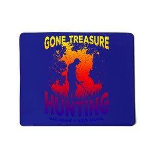 Gone Treasure Hunting Oak Island Funny Retro Metal Detector Cool Gift Mousepad