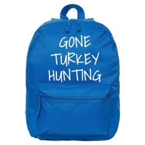 Gone Turkey Hunting Gift 16 in Basic Backpack