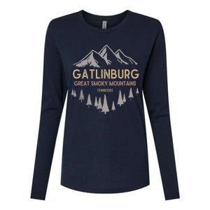 Gatlinburg Tennessee Hoodie Great Smoky Mountains Souvenir Womens Cotton Relaxed Long Sleeve T-Shirt