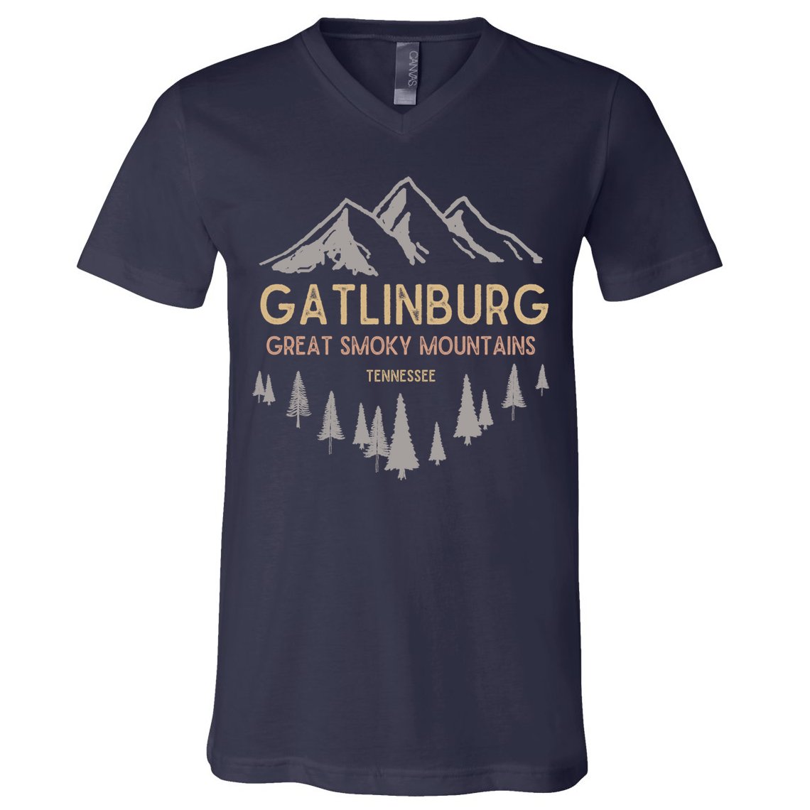 Gatlinburg Tennessee Hoodie Great Smoky Mountains Souvenir V-Neck T-Shirt