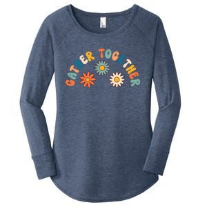 Gather Together Hippie Women's Perfect Tri Tunic Long Sleeve Shirt