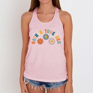 Gather Together Hippie Women's Knotted Racerback Tank