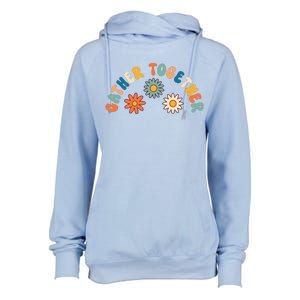 Gather Together Hippie Womens Funnel Neck Pullover Hood