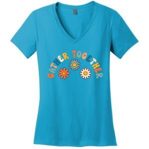 Gather Together Hippie Women's V-Neck T-Shirt