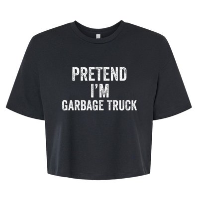 Garbage Truck Halloween Costume Pretend I'm Garbage Truck Bella+Canvas Jersey Crop Tee