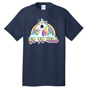 Go To Hell Pastel Goth Unicorn Tall T-Shirt