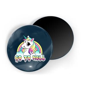 Go To Hell Pastel Goth Unicorn Magnet