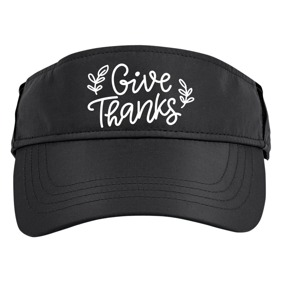 Give Thanks Holiday Thanksgiving Adult Drive Performance Visor